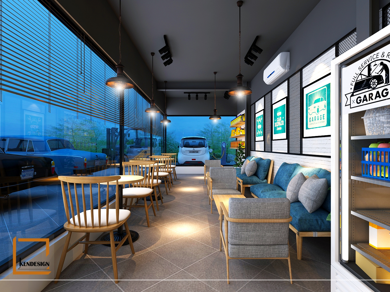Sai lầm khi thiết kế quán cafe khung thép 2 tầng - Lên concept tổng thể rõ ràng